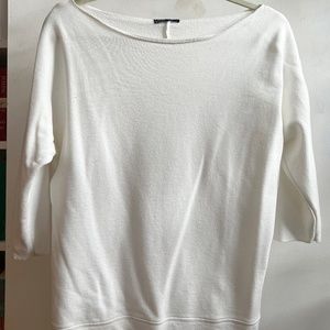Classic white off shoulder sweatshirt - Gap